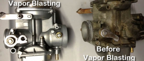 See the before and after of our vapor blasting services.
